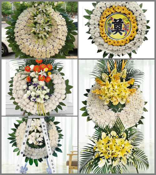 湖北黄冈市黄梅县孔垄镇长湖村花圈速递